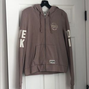 “Dusty rose/dusty lavender” PINK zipup sweatshirt.